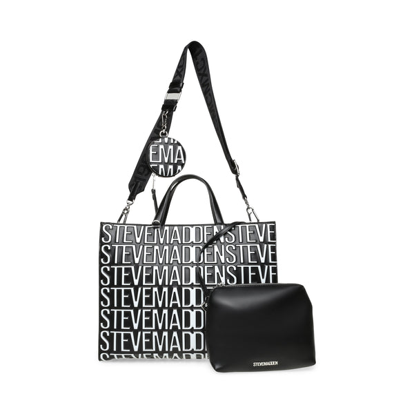 סטיב מאד - תיק יד גדול לנשים BPHANTOM בשחור לבן