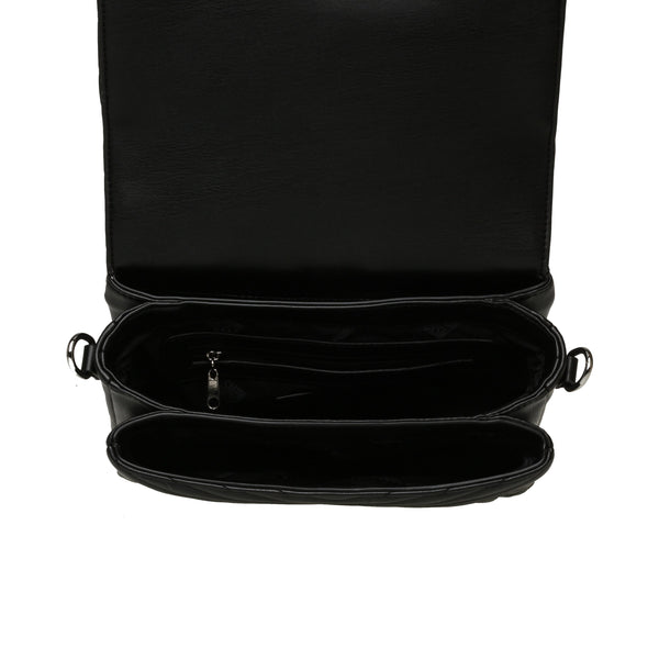 סטיב מאד - תיק צד לנשים BPLAIS בשחור כסוף