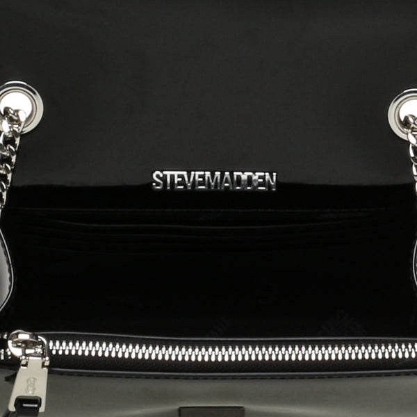 סטיב מאד - תיק צד לנשים BRAMONEP בשחור כסוף