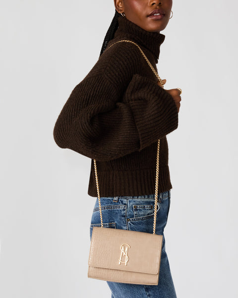 סטיב מאד - תיק צד לנשים BRAMONIE בבז' זהב