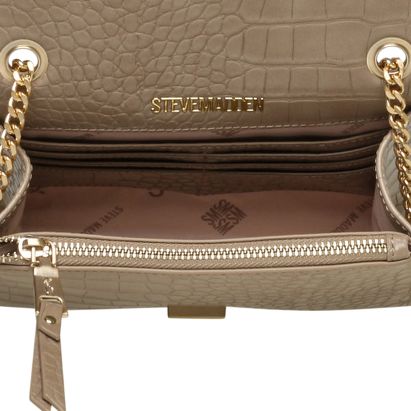 סטיב מאד - תיק צד לנשים BRAMONIE בבז' זהב