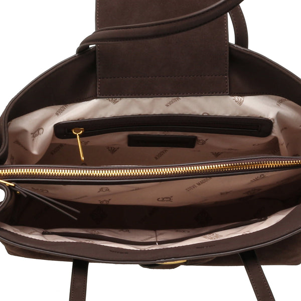 סטיב מאד - תיק יד זמש לנשים BSALLIE בחום