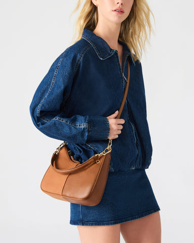 תיק צד לנשים BSHI בחום זהב