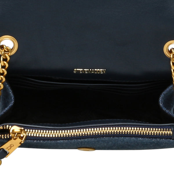 סטיב מאד - תיק צד לנשים BSKYLA בכחול ג'ינס