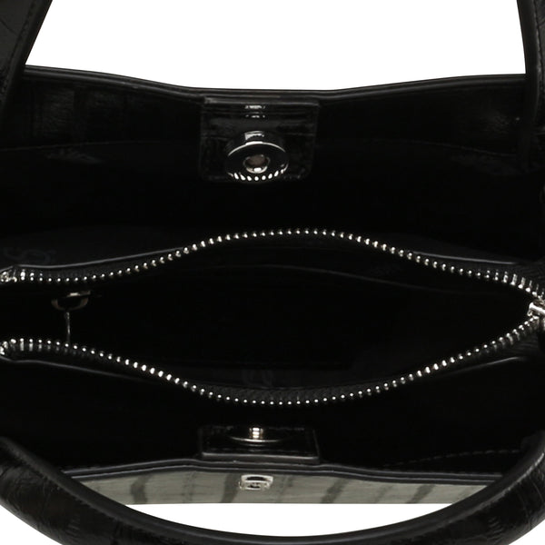 סטיב מאד - תיק יד לנשים BSPHYINX בשחור כסוף