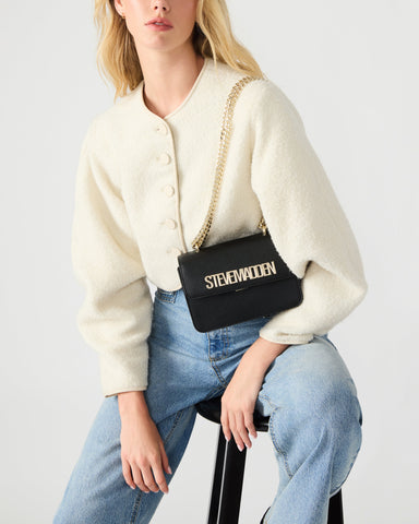 תיק צד לנשים BSTAKES-2 בשחור זהב