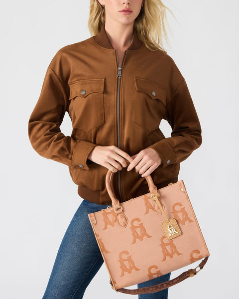 סטיב מאד - תיק יד לנשים BSTILO-X בגוון פודרה משולב