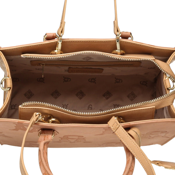 סטיב מאד - תיק יד לנשים BSTILO-X בגוון פודרה משולב