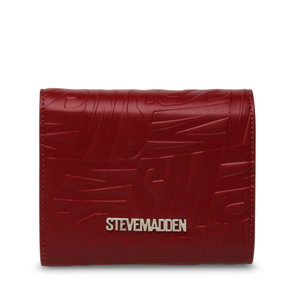 סטיב מאד - ארנק לנשים BSWIRLY באדום כסוף