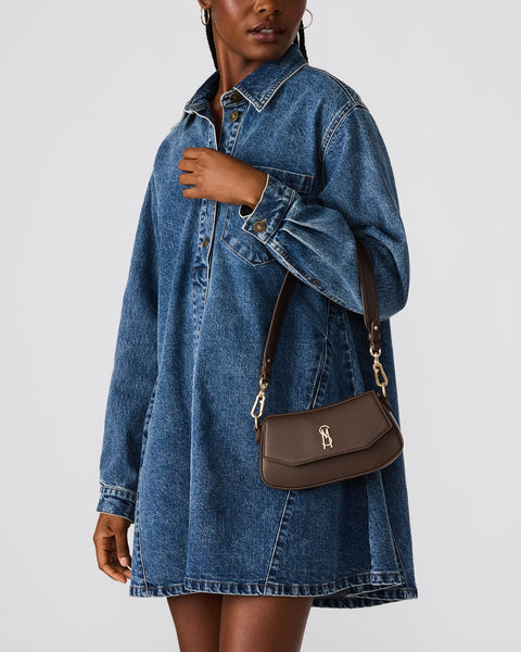 סטיב מאד - תיק צד לנשים BTAIGA בחום זהב