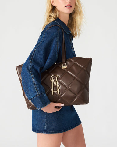 תיק יד גדול לנשים BVUSE בחום זהב