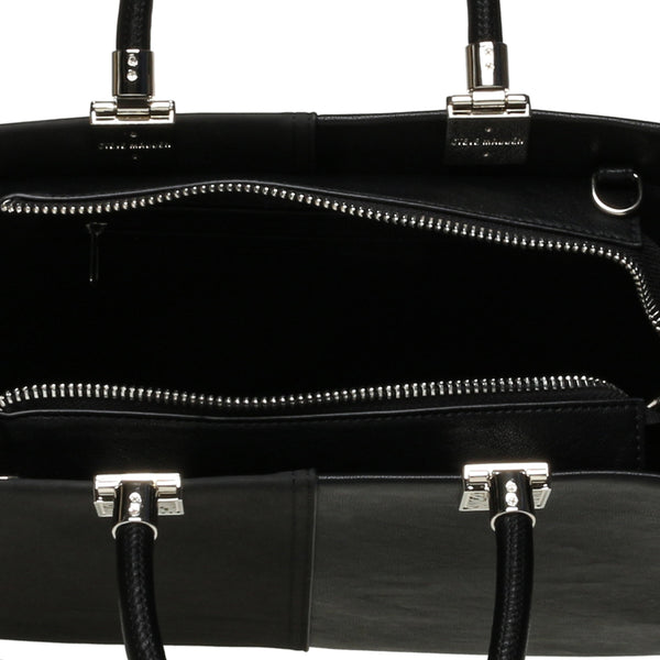 סטיב מאד - תיק יד גדול לנשים BCHLOEY בשחור כסוף