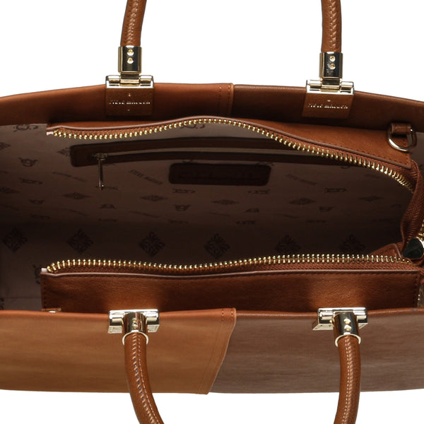 סטיב מאד - תיק יד גדול לנשים BCHLOEY חום זהב