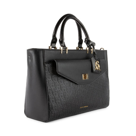 תיק יד גדול לנשים BBLANE-6 בשחור זהב