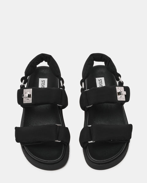 סטיב מאד - סנדלים לילדות JMONAT בשחור