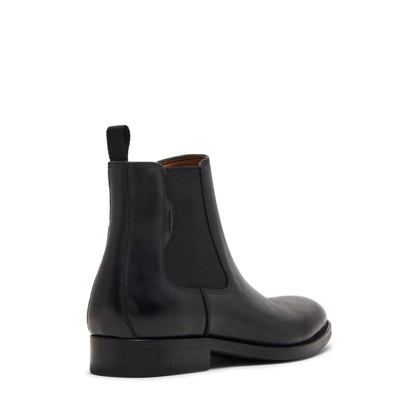 סטיב מאד - מגפיים מעור לגברים BROMPTON בשחור