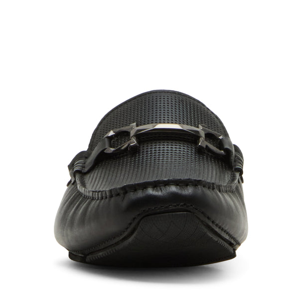 סטיב מאד - נעלי מוקסין מעור לגברים EZEKIEL בשחור