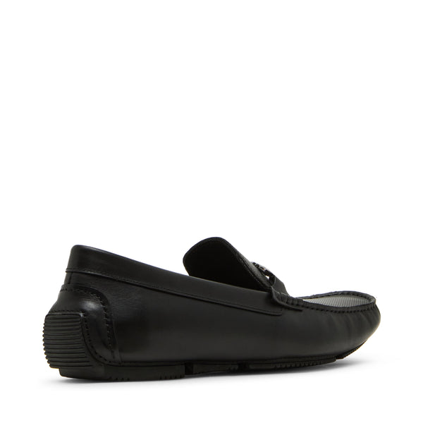 סטיב מאד - נעלי מוקסין מעור לגברים EZEKIEL בשחור