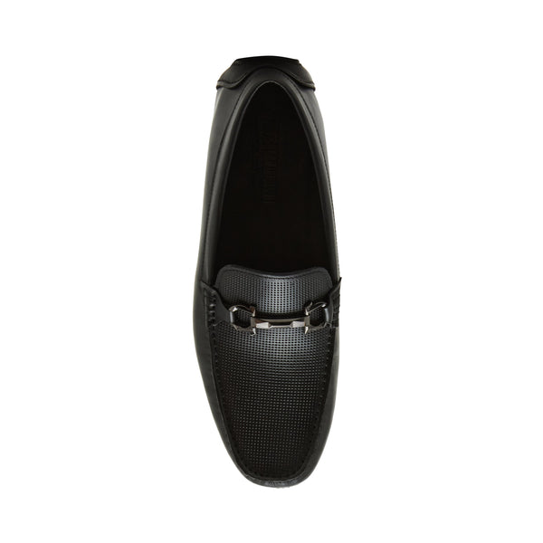 סטיב מאד - נעלי מוקסין מעור לגברים EZEKIEL בשחור