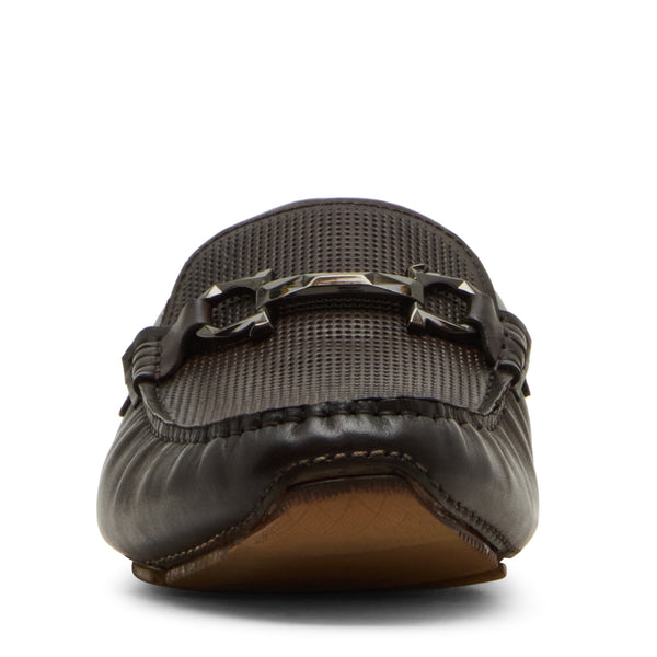 סטיב מאד - נעלי מוקסין מעור לגברים EZEKIEL בחום