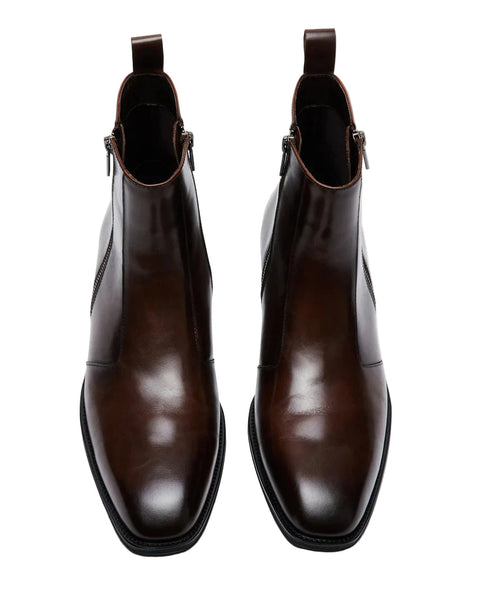 סטיב מאד - מגפיים מעור לגברים HAYNES-N בחום