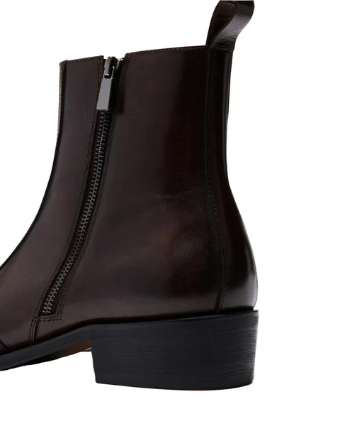 סטיב מאד - מגפיים מעור לגברים HAYNES-N בחום