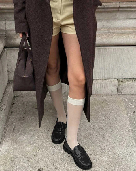 סטיב מאד - נעלי מוקסין מעור לנשים ADISON בשחור