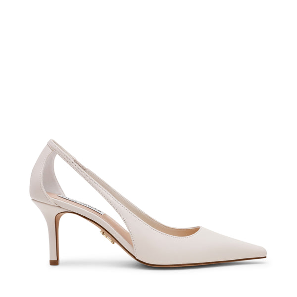 סטיב מאד - נעלי עקב סירה מעור ALTRA בלבן פנינה