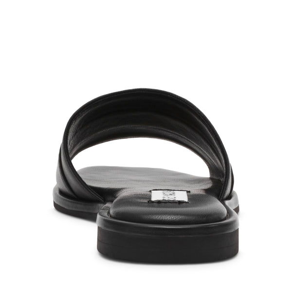 סטיב מאד - כפכפי עור שטוחים לנשים ASHTEN בשחור