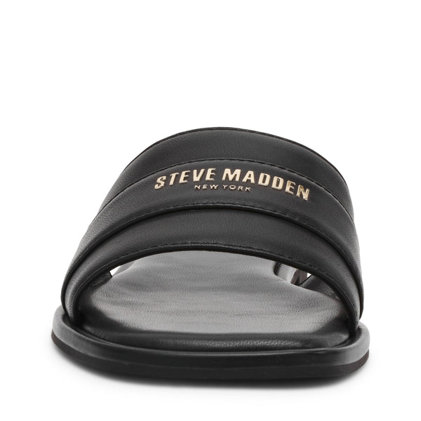 סטיב מאד - כפכפי עור שטוחים לנשים ASHTEN בשחור