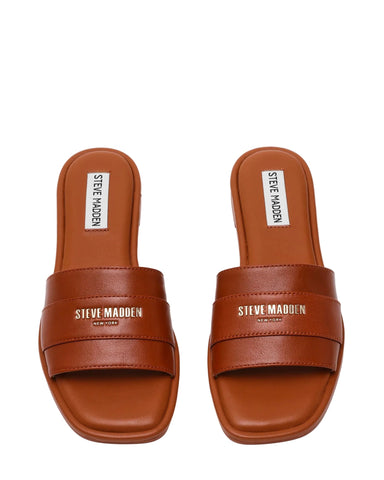 כפכפי עור שטוחים לנשים ASHTEN בקאמל