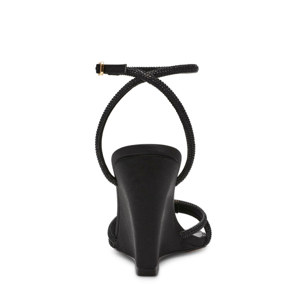 סטיב מאד - סנדלי פלטפורמה AUBRI בשחור משובץ