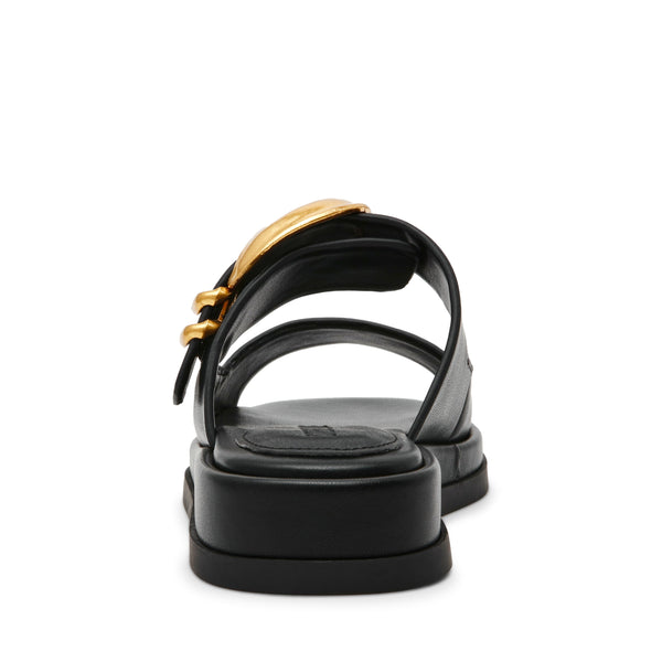 סטיב מאד - כפכפי סלייד מעור לנשים BAY-RIDGE בשחור