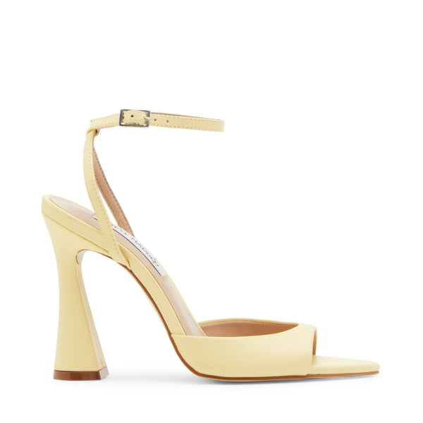 סטיב מאד - סנדלי עקב מעור לנשים BEKI בצהוב