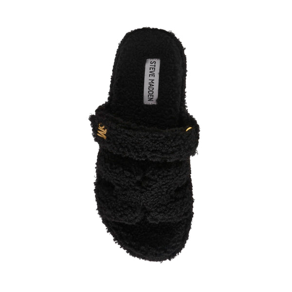 סטיב מאד - כפכפי סלייד פרוותיות לנשים BIGMISSILE-F בשחור