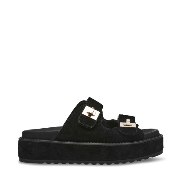 סטיב מאד - כפכפים לנשים BIGSCHMONA בשחור זמש