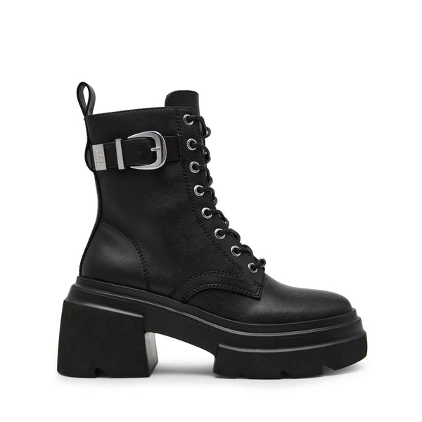 סטיב מאד - מגפוני קומבט עקב מעור BRAKER בשחור