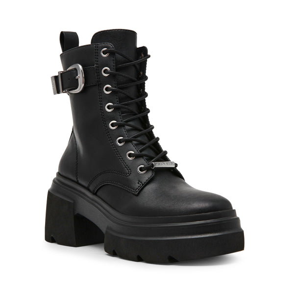 סטיב מאד - מגפוני קומבט עקב מעור BRAKER בשחור