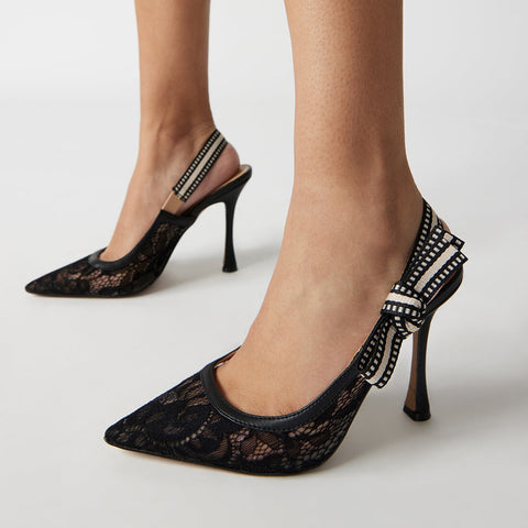 נעלי עקב סירה לנשים BRI-L בשחור