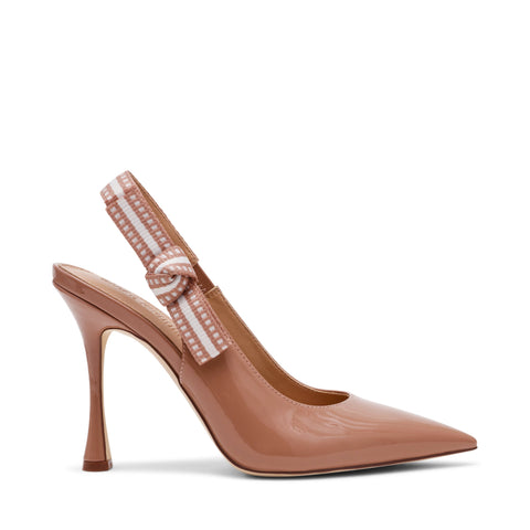 נעלי עקב סירה BRI בגוון פודרה