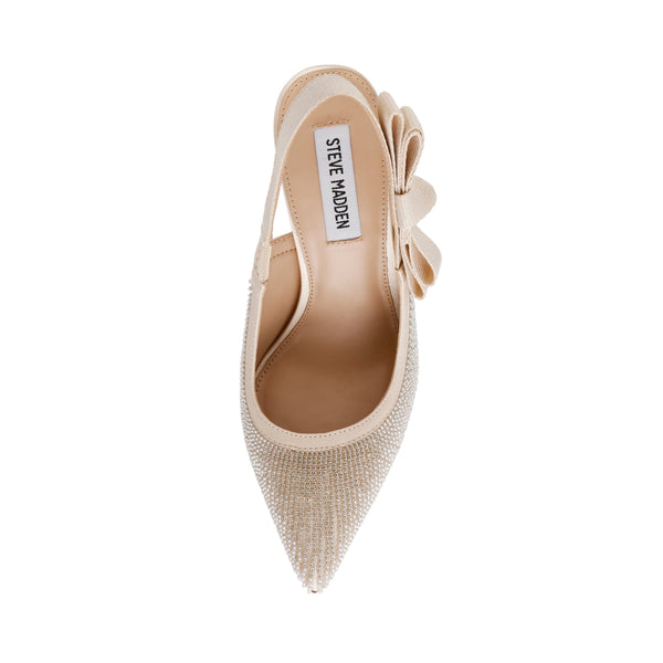 סטיב מאד - נעלי עקב סירה BRYLIE-B בלבן פנינה