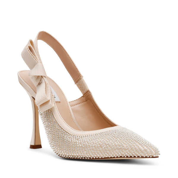 סטיב מאד - נעלי עקב סירה BRYLIE-B בלבן פנינה