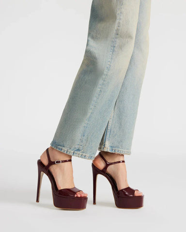 סנדלי עקב פלטפורמה COLOGNE בחום