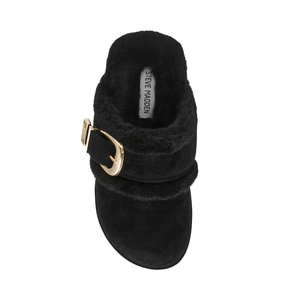 סטיב מאד - כפכפי קלוגס מזמש COZY-UP בשחור