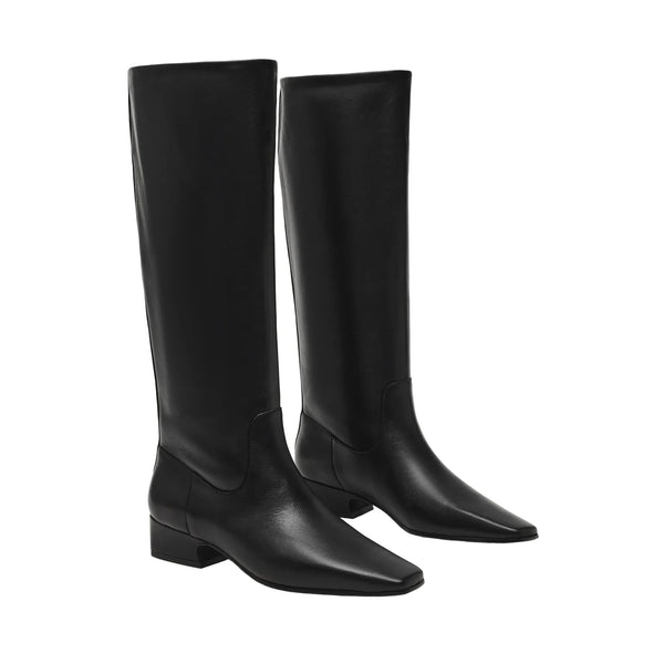 סטיב מאד - מגפיים מעור לנשים DANTELLE בשחור