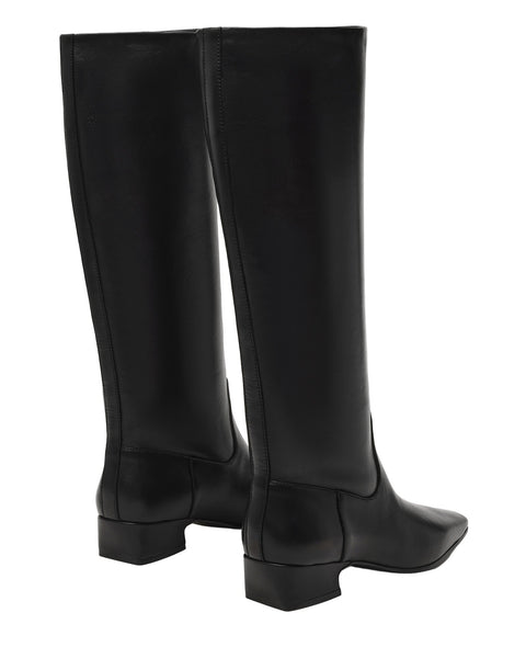 סטיב מאד - מגפיים מעור לנשים DANTELLE בשחור