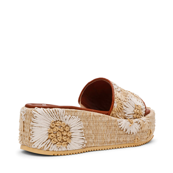 סטיב מאד - כפכפי פלטפורמה DECOR-EMB בגוון טבעי