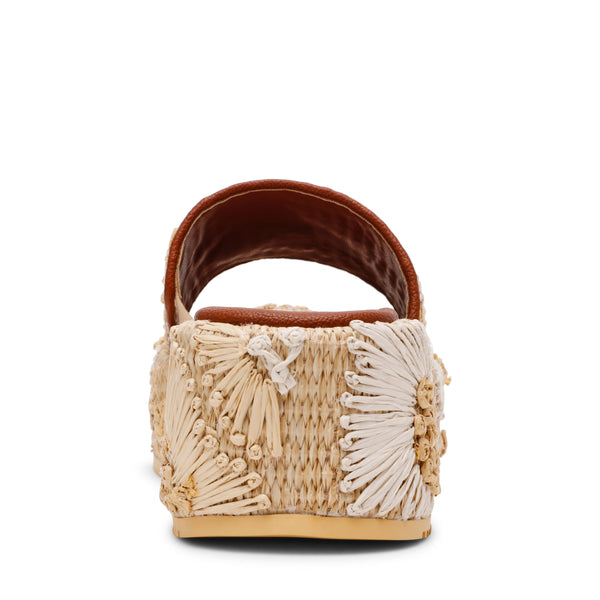 סטיב מאד - כפכפי פלטפורמה DECOR-EMB בגוון טבעי