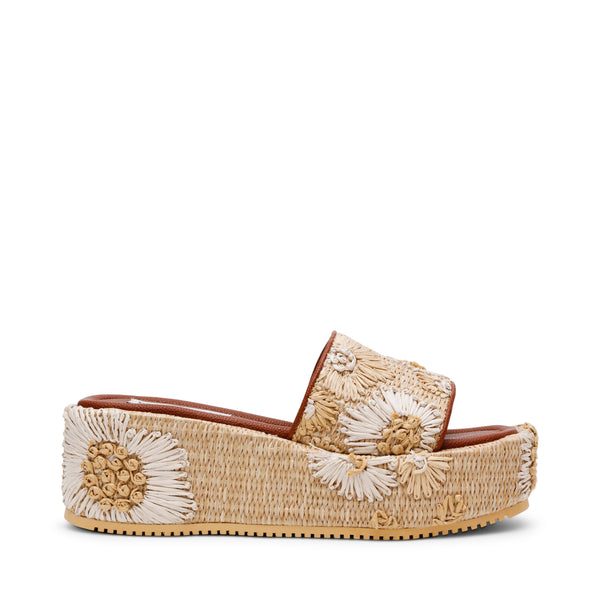 סטיב מאד - כפכפי פלטפורמה DECOR-EMB בגוון טבעי