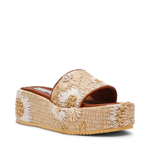 סטיב מאד - כפכפי פלטפורמה DECOR-EMB בגוון טבעי